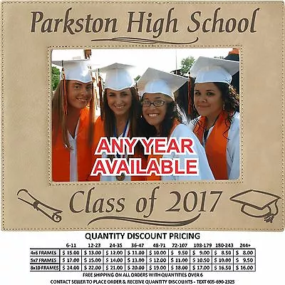 Personalized Graduation Picture Frames Custom Laser Engraved Class Of 2017 Gifts • $14