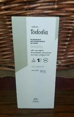 $12 • Buy Natura Tododia Cream Deodorant Antiperspirant Invisible Unscented Fragrance Free
