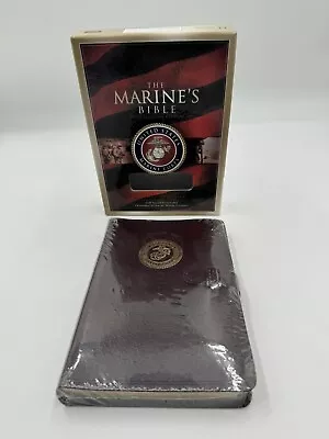 Compact USMC HCSB Marine's Bible Bonded Leather Slide Tab Closure SEALED MINT • $89.99