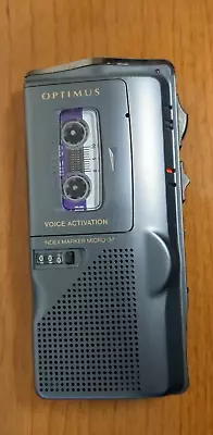 Vintage Optimus Micro-34 Voice Activated Microcassette Tape Recorder WORKS • $15.50