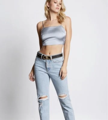 £16.21 • Buy Watch My Back Satin Crop Top