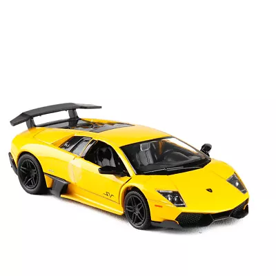 1:36 Lamborghini Murcielago LP670-4 SV Diecast Model Car Kids Toys Gifts Yellow • $26.20