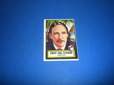 LOOK 'N SEE Trading Card #116 - ROBERT LOUIS STEVENSON - T.C.G./TOPPS 1952 U.S.A • $4.99