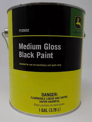 1 Gallon- John Deere Medium Gloss Black Paint #TY25632 • $56.98