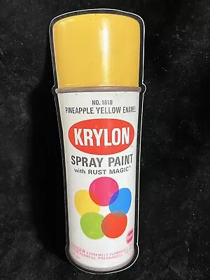 STICKER Reproduction 1968 Pineapple Yellow Die Krylon Vintage Spray Paint Can • $4.99