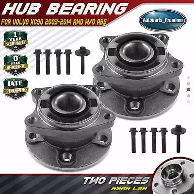 Rear Side 2x Wheel Hub And Bearing Assembly For Volvo XC90 2003-2014 AWD W/o ABS • $71.99