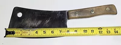 Vintage Foster Brothers #1180 Meat Cleaver Knife Heavy Blade Wood Handle • $120