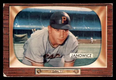 1955 Bowman Vic Janowicz #114 GD Baseball Card • $3
