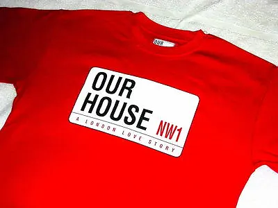 JOB LOT: 8x OUR HOUSE MADNESS MUSICAL - SMALL SIZE RED T SHIRTS - SUGGS - KIX79 • £17.50