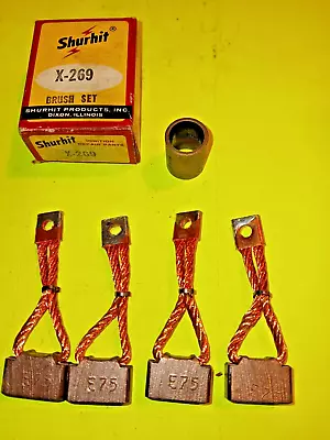 Starter Brushes & Bushing 1956 Hudson Nash Packard Studebaker 1956 Mdf-2012s Nos • $24