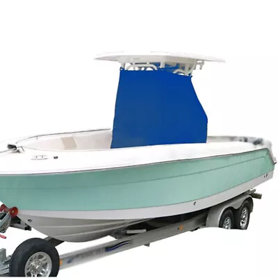 US STOCK Blue Boat Trailerable T-Top Center Console Cover Waterproof Durable • $65.51