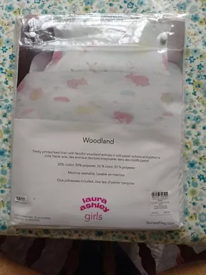 Childrens Bedding. Girls Bedding. Laura Ashley. Woodland Animals. New. • £9.99