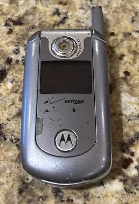 Motorola Flip Phone Series E815 - Silver (verizon) Cellular Phone Untested • $24.56