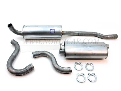 Volvo 272263 Exhaust System From Front Silencer- 4-part 740 760 940 960 For Mode • $314.69