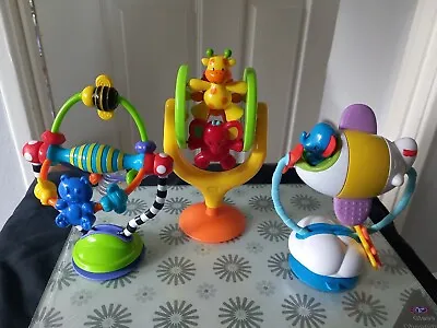 £14.99 • Buy 3 X Rattling Spinning High Chair Toys Fisher Price Plane  Mothercare  Nuby 