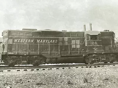 DI) Artistic Photograph Western Maryland Railroad Train Engine 28 1960 GP-DH • $14.50