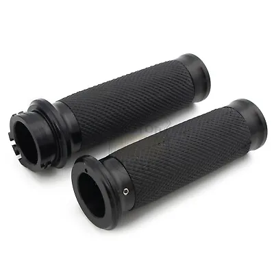 1  25mm Hand Grips Handle Bar For Harley Touring Road King Dyna Wide Glide V-Rod • $17.86