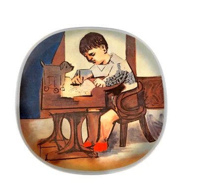 $26 • Buy Pablo Picasso Paul Sketching 1923 1973 Addition Collectors Plate Boy School Lear