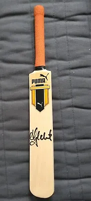 Australia Cricket Legend Adam Gilchrist Signed Puma Mini Bat • $29.95