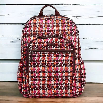New With Tags Vera Bradley Campus Tech Backpack In Houndstooth Tweed • $42.90