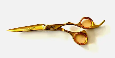GOLD Barber Hair Cutting Trimming Scissors Shears GERMAN STAINLESS STEEL NEW • $12.99
