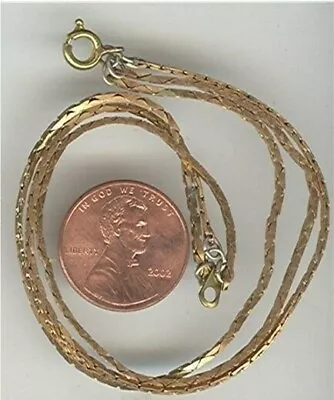 2 Vintage Tri Strand Brass Box Chain 7  Bracelets V29 • $2.99