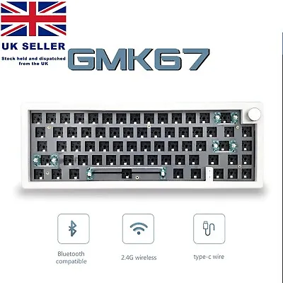 GMK 67 Hot Swappable Mechanical Keyboard Gasket Bluetooth 2.4G  Custom Key GMK67 • £44.99