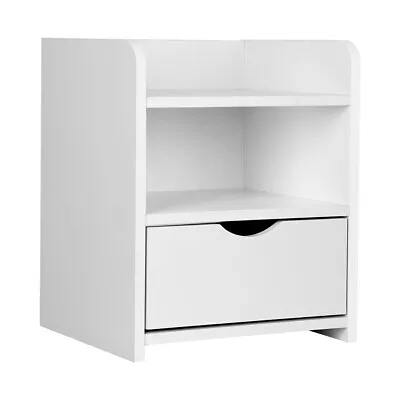 Artiss Bedside Table Drawers Side Table Bedroom Furniture Nightstand White Unit • $46.35