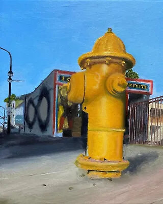 $20 • Buy Fire Hydrant Art Print 8X10 Street Art Graffiti Las Vegas Photography Painting