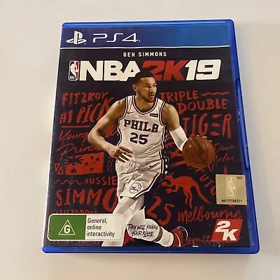 NBA 2K19 Ben Simmons PS4 Sony PlayStation 4 • $15