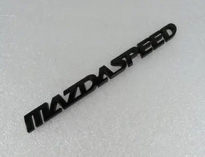 06-13 Mazda 3 6 Black MAZDASPEED Emblem Rear Trunk Badge Nameplate Back Logo • $11.99