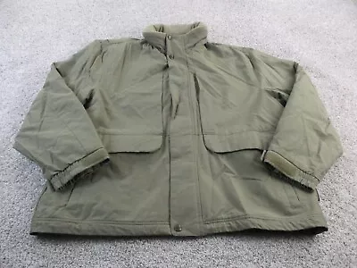 Vintage Pacific Trail Mens Outdoor Wear Jacket 7 Pocket Hood Extra Large Green • $29.99