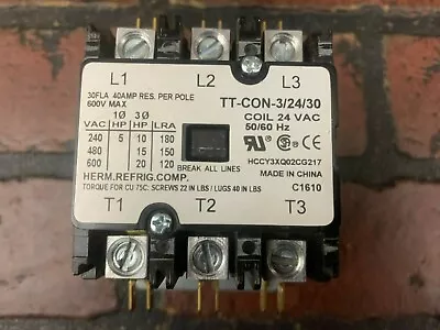 TopTech Three-Pole Contactor W/ Lug Connections 30 AMP • $24.87