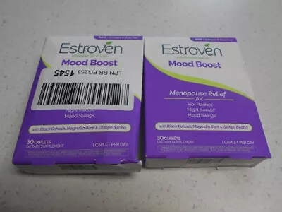 1 Estroven Menopause Relief Mood Boost 30 Caplets Hot Flashes 09/2024 NEW • $15.99