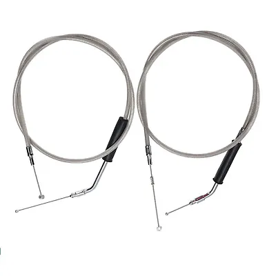 37.5  Motorcycle Throttle And Idle Cable Sets For Harley 2004-2006 Sportster XL • $51.99