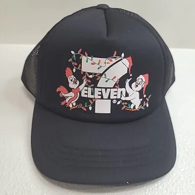 7-Eleven Limited Edition Christmas Lights & Chickens Mesh SnapBack Trucker Hat  • $9.99