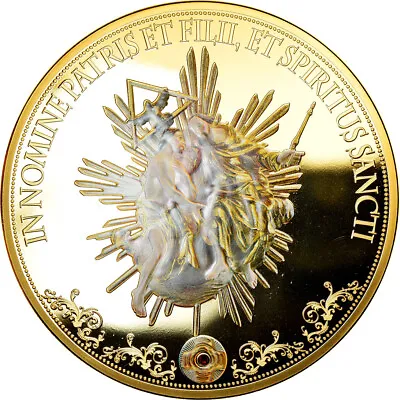 [#2308] Vatican Medal Jésus Christ Civitas Vaticana Trinitas Religions & Be • $71.44