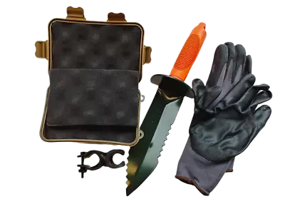 13  Serrated Metal Detecting Edge Digger Detecting Gloves Clip Finds Box • $22.99