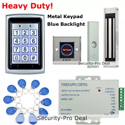 UK RFID Card + Password Metal Door Access Control+Electric Magnetic Lock+IR Exit • £182