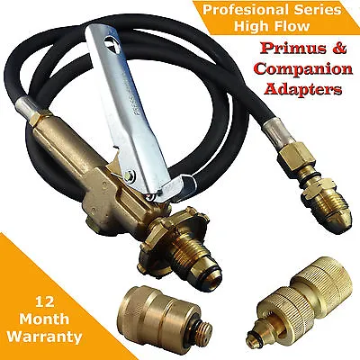LPG Filler Gun & Hose BBQ  Decanting Kit With Primus And Companion Adapters • $149.50