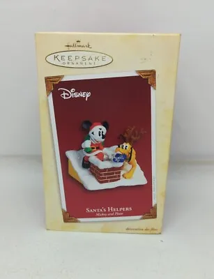 Hallmark Disney Santa's Helpers Mickey & Pluto 2005 Keepsake Ornament  • $12.95