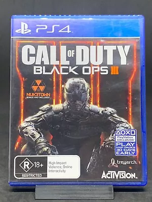 Call Of Duty Black Ops III PS4 PlayStation 4 Sony PAL CASE ONLY • $7.50