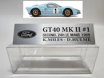 1/18 Ford GT40 MK2 MK4 MK1 Metal Name Plate Plaque For Exoto Shelby Collectibles • $7.50