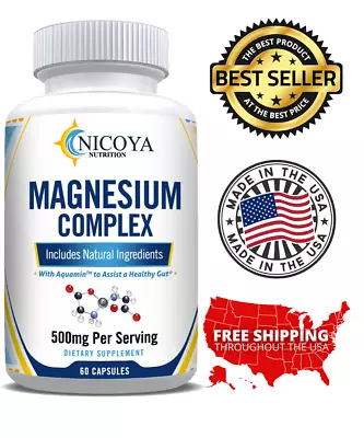 Magnesium Complex Natural Anti Anxiety & Stress Relief Supplement 500mg • $15