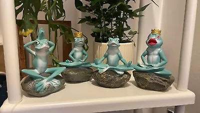 £13.99 • Buy GARDEN ORNAMENTS  4 CHEEKY FROG DOING YOGA OUTDOOR INDOOR  23cm