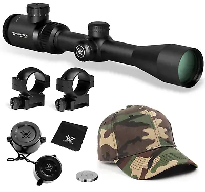 Vortex Optics Crossfire II 3-9x40 Riflescope V-Brite And Hat And Rings M Bundle • $199