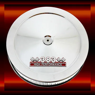 Chrome Air Cleaner For Small Block 383 Stroker Engines Comes With 383 HP Emblem • $101.89