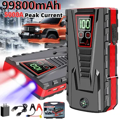 99800mAh Car Jump Starter Booster Jumper Power Bank Battery Charger 5000A • $16.99