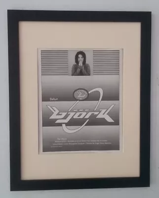 £69.95 • Buy BJORK*Debut*1993*ORIGINAL*POSTER*AD*FRAMED*FAST WORLD SHIP