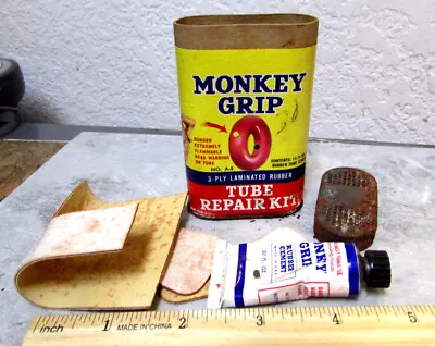 Vintage Monkey Grip Tire Tube Repair Kit A-5 Nice Man Cave Decor Item • $19.99